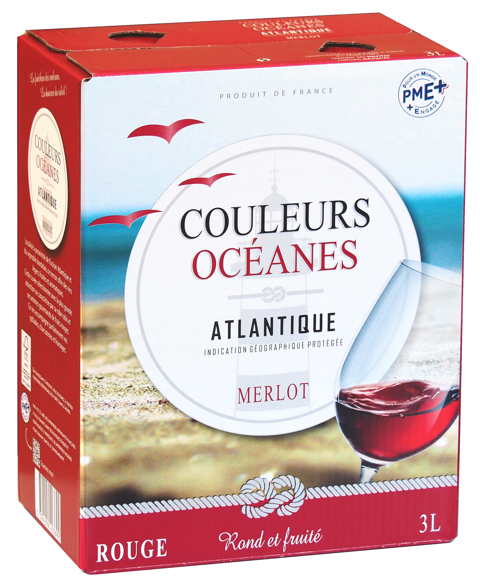 Miniature Couleurs Océanes - IGP Atlantique Merlot rouge